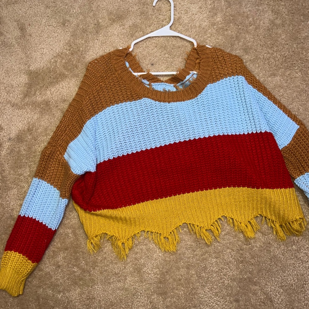 warm off the shoulder sweater (small)